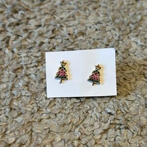 Delightful Christmas Tree Post Earrings